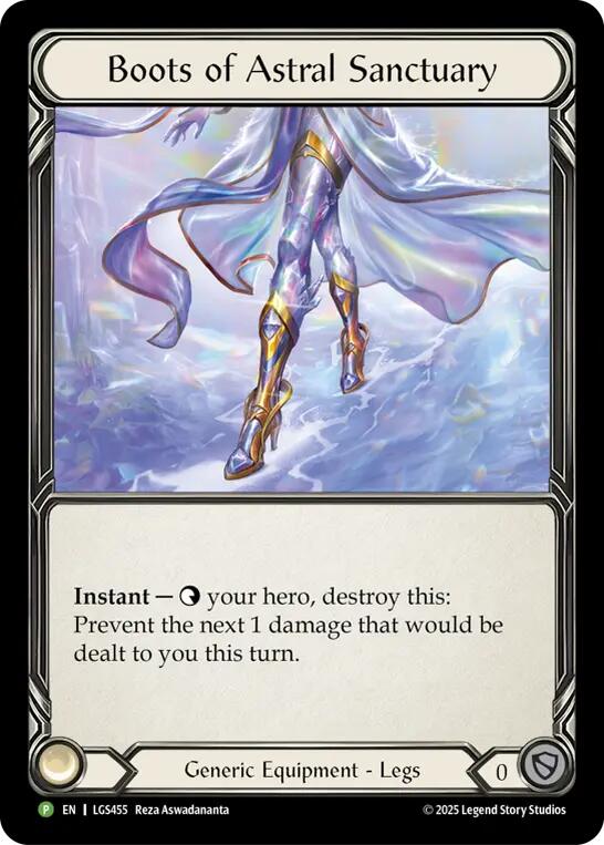 Boots Of Astral Sanctuary [LGS455] (Promo)  Cold Foil
