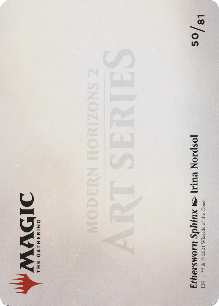 Ethersworn Sphinx // Ethersworn Sphinx (AMH2-050) (Borderless) [Modern Horizons 2 Art Series]