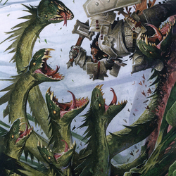 Lair of the Hydra // Lair of the Hydra (AAFR-067) (Borderless) [Adventures in the Forgotten Realms Art Series]