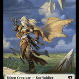 Soldier // Kor Soldier Double-Sided Token [Commander Masters Tokens]