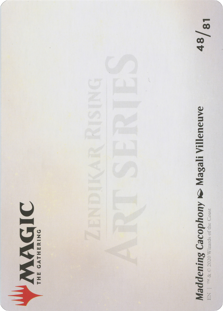 Maddening Cacophony // Maddening Cacophony (AZNR-048) (Borderless) [Zendikar Rising Art Series]
