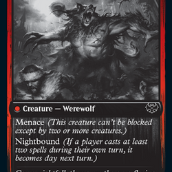 Fearful Villager // Fearsome Werewolf [Innistrad: Double Feature]