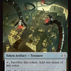 Spider // Treasure Double-Sided Token [Marvel's Spider-Man Tokens]