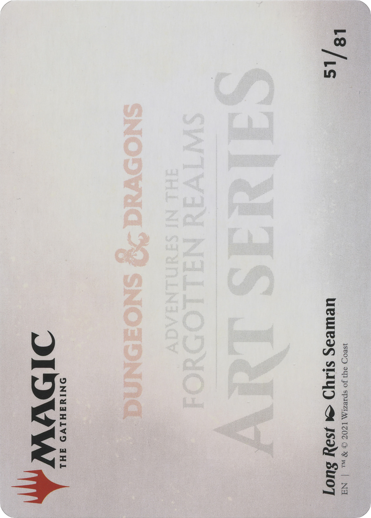 Long Rest // Long Rest (AAFR-051) (Borderless) [Adventures in the Forgotten Realms Art Series] Foil