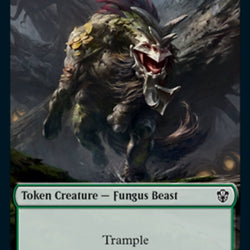 Demon // Fungus Beast Double-Sided Token [Commander 2021 Tokens]