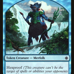 Merfolk // Treasure Double-Sided Token [Friday Night Magic 2018]