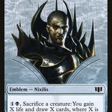 Ob Nixilis of the Black Oath Emblem // Zombie (016/036) Double-Sided Token [Commander 2014 Tokens]