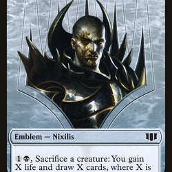 Ob Nixilis of the Black Oath Emblem // Zombie (016/036) Double-Sided Token [Commander 2014 Tokens]