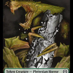 Rebel // Phyrexian Horror (007) Double-Sided Token [Phyrexia: All Will Be One Tokens]