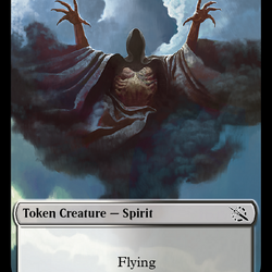 Knight (7) // Spirit (14) Double-Sided Token [March of the Machine Commander Tokens]