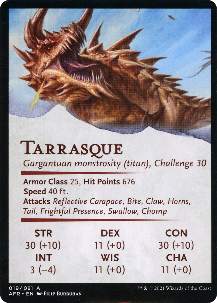 The Tarrasque // Tarrasque (AAFR-019) (Borderless) [Adventures in the Forgotten Realms Art Series]