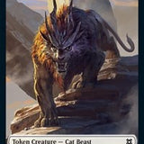 Cat Beast // Copy Double-Sided Token [Zendikar Rising Tokens]