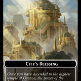Hamster // City's Blessing Double-Sided Token [Bloomburrow Commander Tokens]