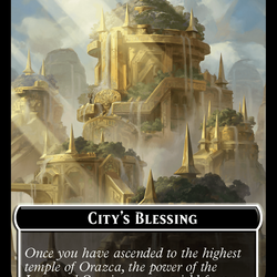 Hamster // City's Blessing Double-Sided Token [Bloomburrow Commander Tokens]