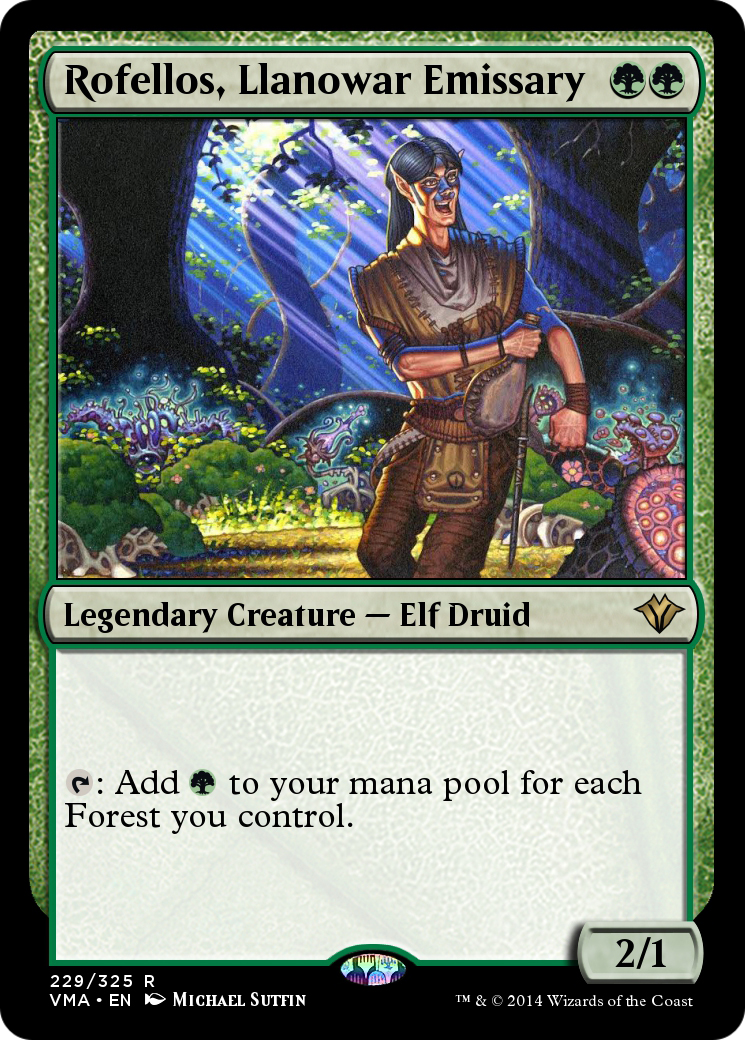 Rofellos, Llanowar Emissary (VMA-229) [Vintage Masters] Foil