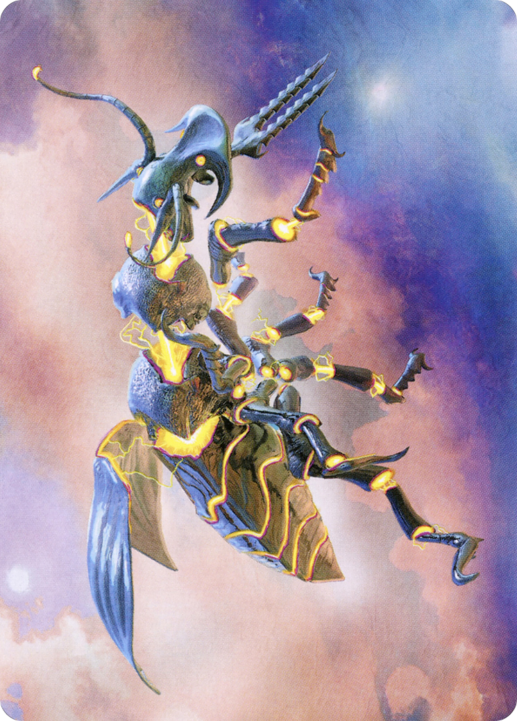 Zabaz, the Glimmerwasp // Zabaz, the Glimmerwasp (AMH2-065) (Borderless) [Modern Horizons 2 Art Series] Foil