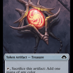 Treasure (Ripple Foil) // Copy Double-Sided Token [Modern Horizons 3 Tokens]