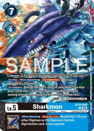 Sharkmon (Event Pack 10) (BT24-059) - Time Stranger Foil