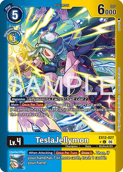 TeslaJellymon [EX12-027] (Limited Foil) [Digital World Shambala]