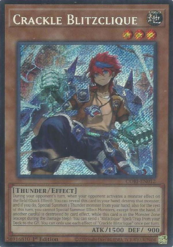 Crackle Blitzclique [CORI-EN012] Secret Rare