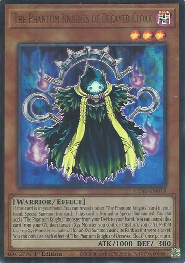 The Phantom Knights of Decayed Cloak [CORI-EN018] Ultra Rare