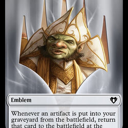 Thopter // Emblem - Daretti, Scrap Savant Double-Sided Token [Commander Masters Tokens]