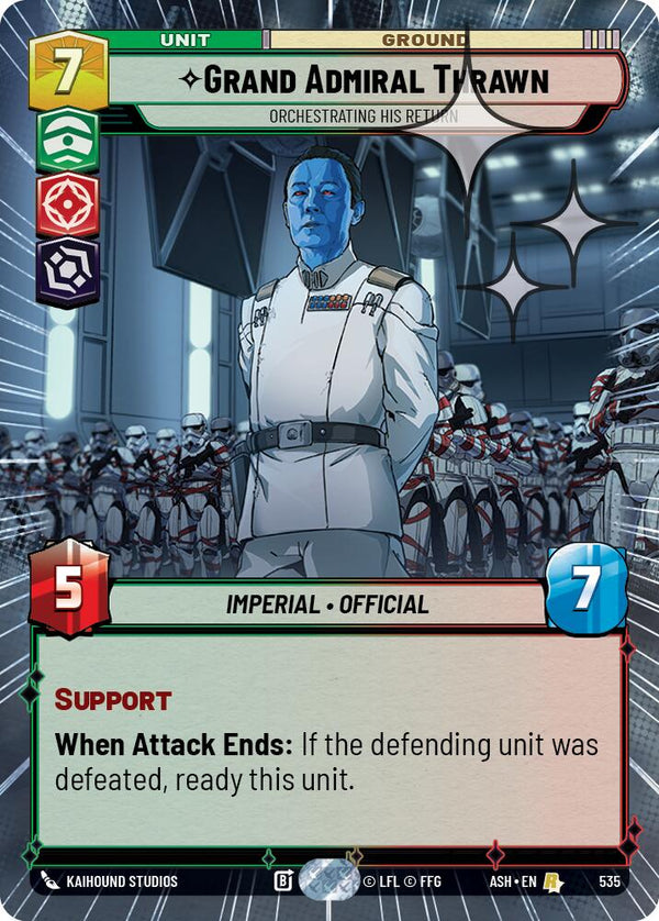 Grand Admiral Thrawn - Orchestrating His Return (535) (Hyperspace Foil) (535) [Ashes of the Empire]
