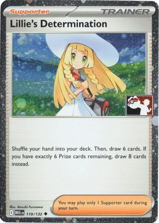 Lillie's Determination - 119/132 (Cosmos Holo) [Prize Pack Series Cards] - Holofoil