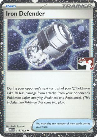 Iron Defender - 118/132 (Cosmos Holo) [Prize Pack Series Cards] - Holofoil