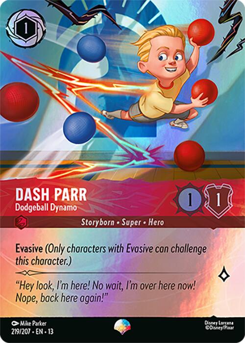 Dash Parr - Dodgeball Dynamo (Epic) (219/207) [Attack of the Vine!]