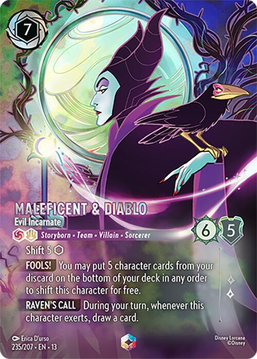 Maleficent & Diablo - Evil Incarnate (Enchanted) (235/207) [Attack of the Vine!]