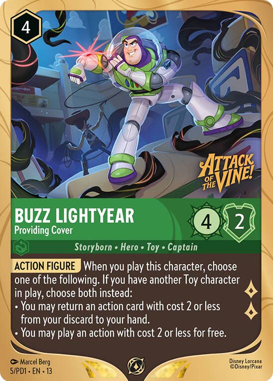 Buzz Lightyear - Providing Cover (5) [Promo Cards]