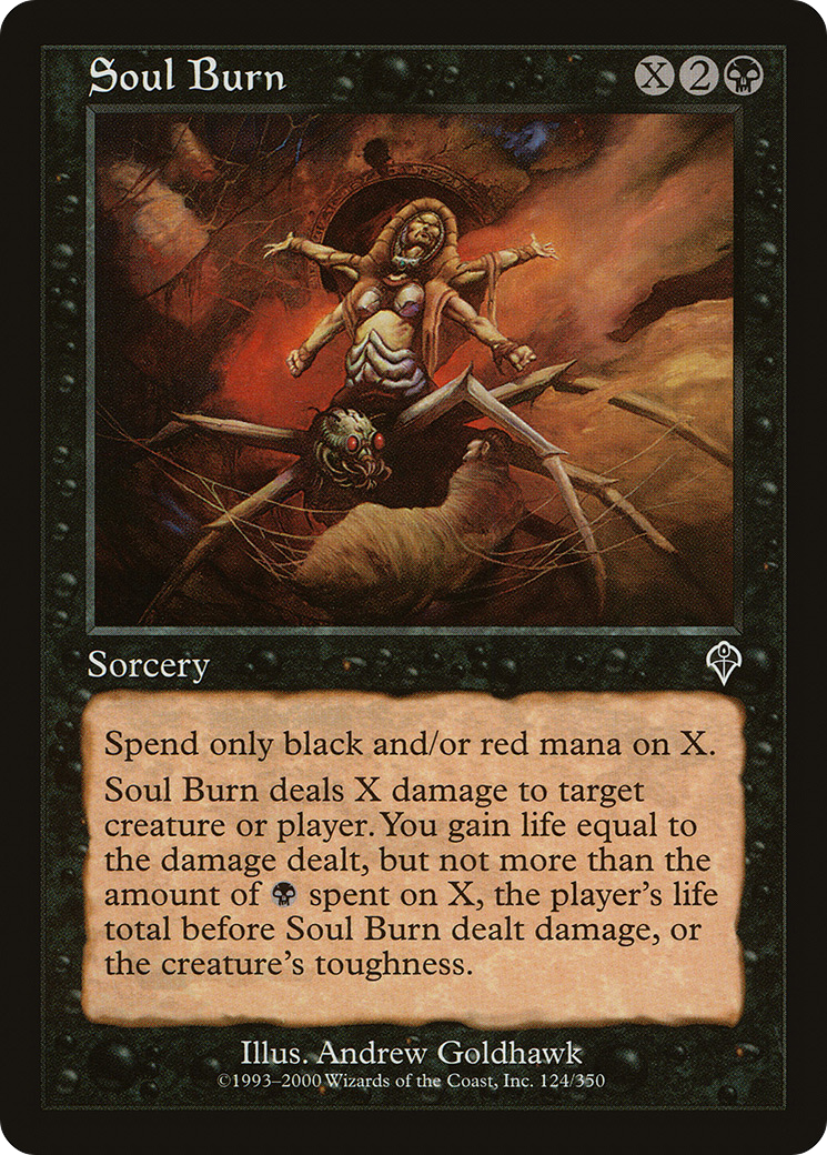 Soul Burn (INV-124) [Invasion] Foil