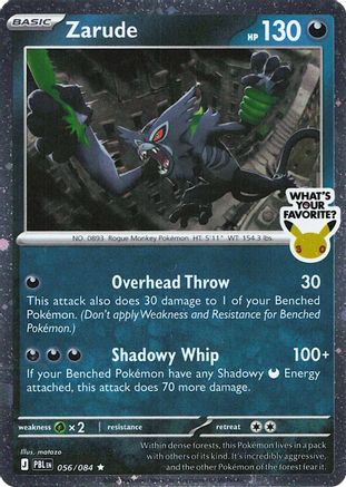 Zarude (056/084) (What's Your Favorite Stamp) [Mega Evolution: Pitch Black]