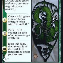 Jugan Defends the Temple // Remnant of the Rising Star [Kamigawa: Neon Dynasty Prerelease Promos]