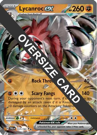 Lycanroc ex (117/193) (Jumbo Card) [Scarlet & Violet: Paldea Evolved]