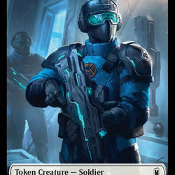 Soldier // Robot Villain Double-Sided Token [Marvel Super Heroes Tokens]