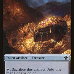 Human // Treasure Double-Sided Token [Commander 2020 Tokens]