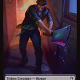 Insect // Rogue Double-Sided Token [Reality Fracture Commander Tokens]