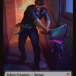 Insect // Rogue Double-Sided Token [Reality Fracture Commander Tokens]