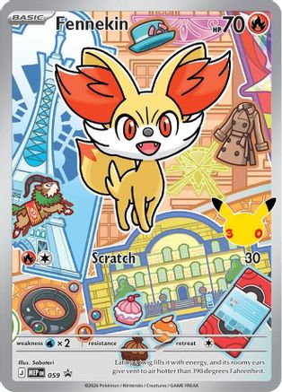 Fennekin - 59 [ME Mega Evolution Promo] - Holofoil