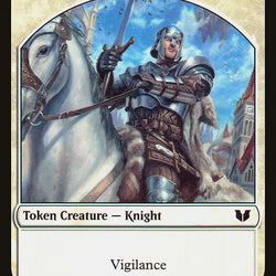 Gold // Knight (005) Double-Sided Token [Commander 2015 Tokens]