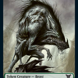 Beast // Treasure Double-Sided Token [Kamigawa: Neon Dynasty Commander Tokens]