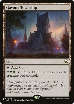 Gavony Township (LIST-406) [The List Reprints]
