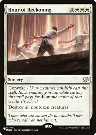 Hour of Reckoning (MOC) (LIST-190) [The List Reprints]