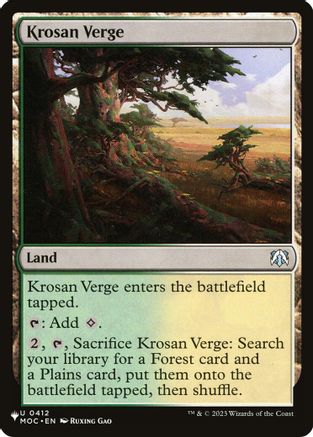 Krosan Verge (MOC) (LIST-412) [The List Reprints]