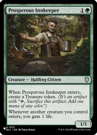 Prosperous Innkeeper (BLC) (LIST-121) [The List Reprints]