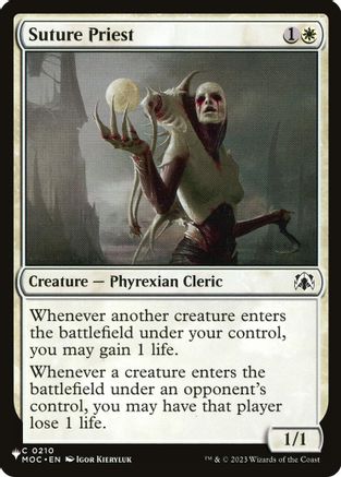 Suture Priest (MOC) (LIST-210) [The List Reprints]
