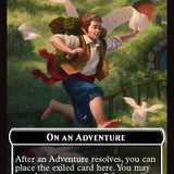 On an Adventure // Enduring Story Double Sided Token [The Hobbit Tokens]