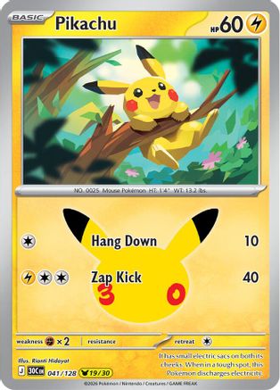 Pikachu - 041/128 [ME 30th Celebration] - Holofoil